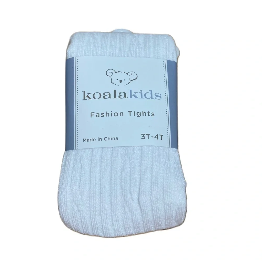 Koala Kids Fashion Tights NEW 3T-4T White Girls Kids
